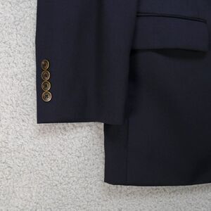 Joseph & Feiss Gold Sport Coat Blazer Jacket Mens 43R Wool Navy Blue Classic Fit